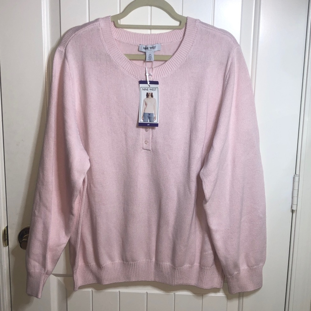 Nine West Blush Knit Top